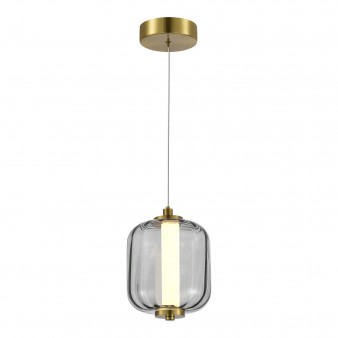 SL1193.313.01 Подвес ST-Luce Латунь/Дымчатый LED 1*10,8W 3000K SUMMER