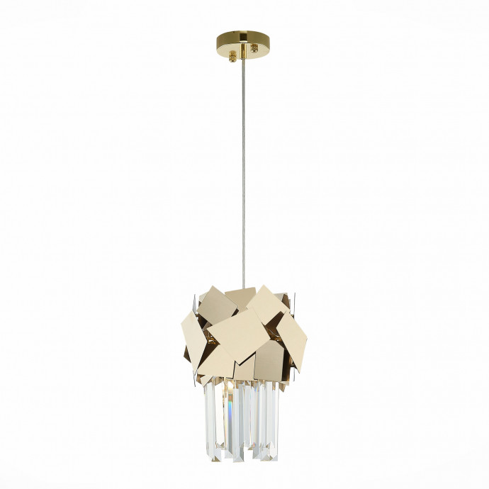 SL1232.203.01 Подвес ST-Luce Золотистый/Прозрачный, Золотистый E14 1*60W CASERTA