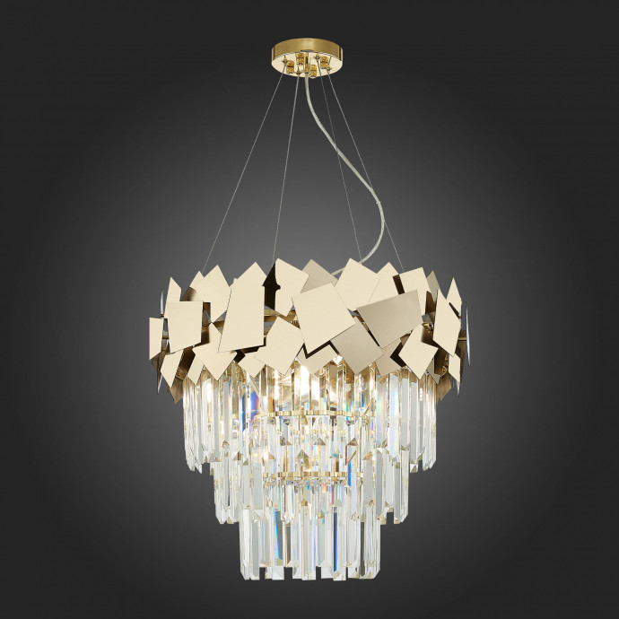 SL1232.203.06 Светильник подвесной ST-Luce Золотистый/Прозрачный, Золотистый E14 6*60W CASERTA