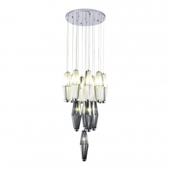 SL1242.103.16 Светильник подвесной ST-Luce Хром/Дымчатый, Молочный G9 16*5W 4000K CIARA