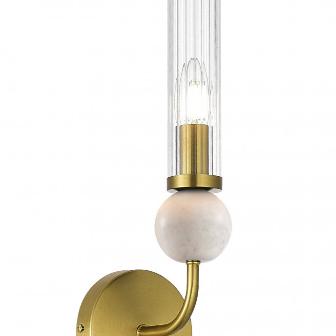 SL1244.301.01 Светильник настенный ST-Luce латунь/прозрачный E14 1*40W MEDEA