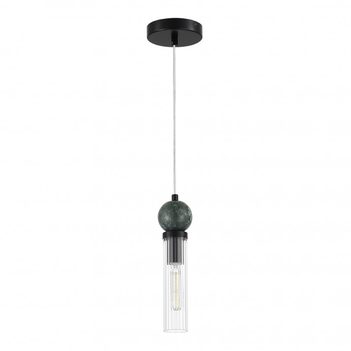 SL1244.403.01 Светильник подвесной ST-Luce черный/прозрачный E14 1*40W MEDEA