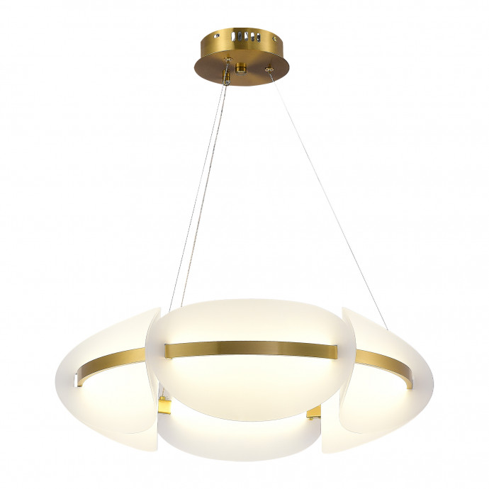 SL1304.203.45 Люстра подвесная ST-Luce Золотистый/Белый LED 1*45W 3000K ETOILE