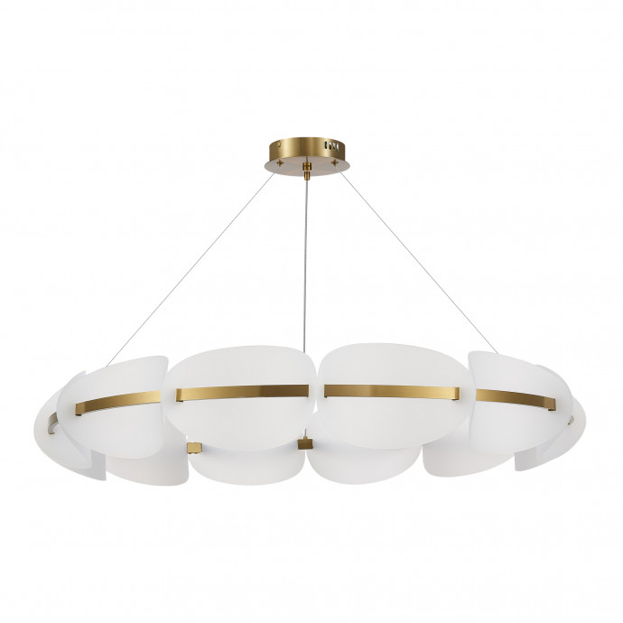 SL1304.203.65 Люстра подвесная ST-Luce Золотистый/Белый LED 1*65W 3000K ETOILE