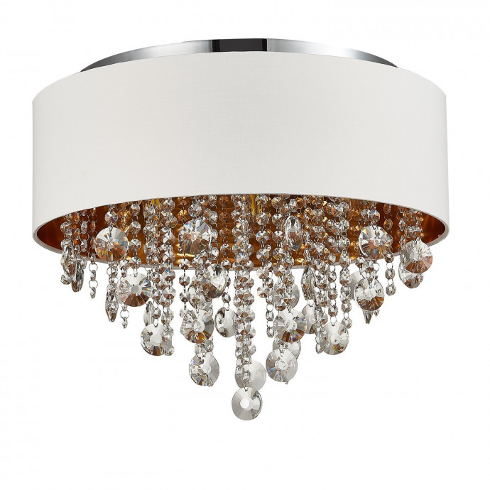 SL1350.502.06 Светильник потолочный ST-Luce Хром/Белый, Золотистый, Прозрачный E14 6*40W LACCHIA