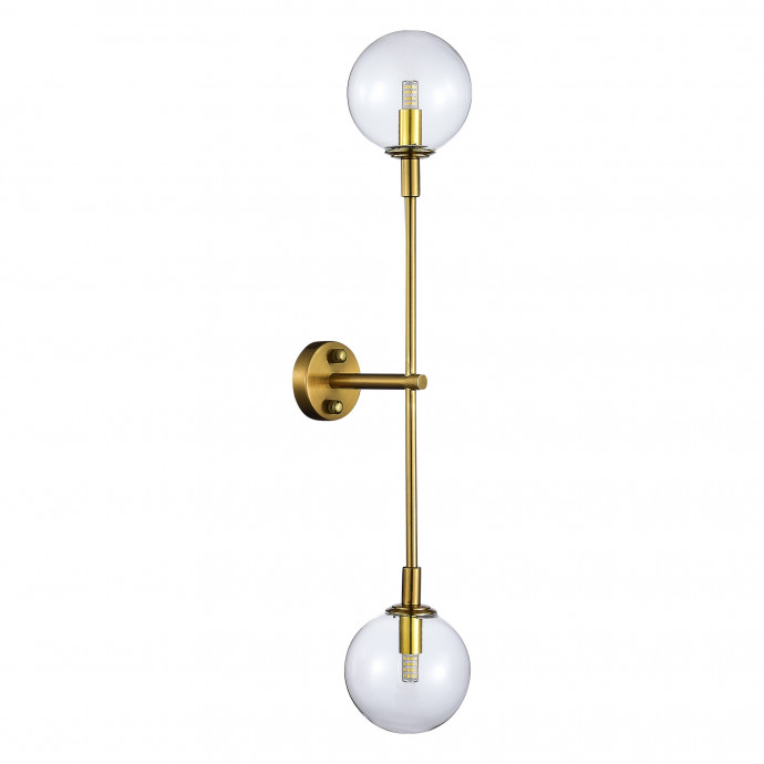 SL1506.201.02 Бра ST-Luce Золотистый/Прозрачный G9 2*5W 4000K CHIETI