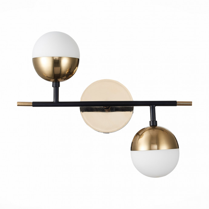 SL1507.421.02 Бра ST-Luce Черный/Белый, Золотистый G9 2*5W 4000K ALBERO