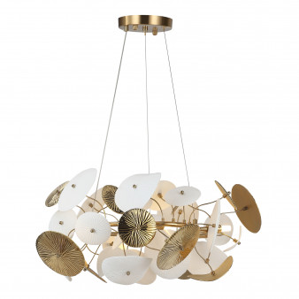 SL1518.303.06 Светильник подвесной ST-Luce Латунь/Белый G9 6*5W 4000K DAHLIA
