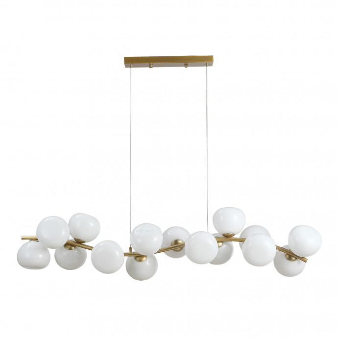 SL1519.303.16 Светильник подвесной ST-Luce Латунь/Белый G9 16*5W 4000K SWEVEN