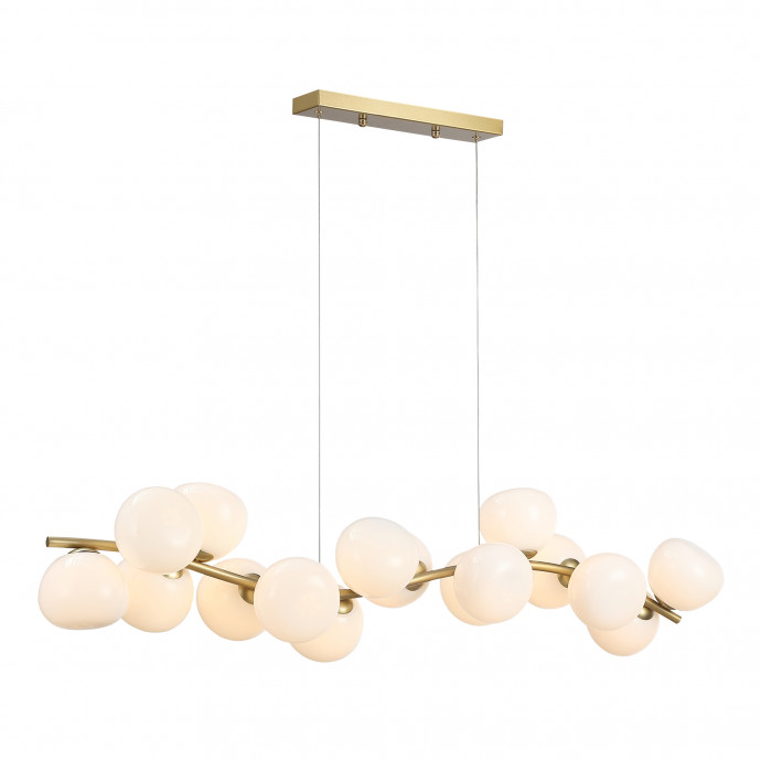 SL1519.303.16 Светильник подвесной ST-Luce Латунь/Белый G9 16*5W 4000K SWEVEN