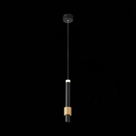 SL1591.403.01 Светильник подвесной ST-Luce Черный, Анодированный золотой/Черный LED 1*6W 3000K