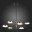 SL1605.413.06 Светильник подвесной ST-Luce Черный/Латунь, Белый LED 6*7,5W 3000K FARONE