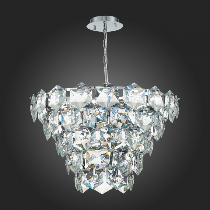 SL1631.103.09 Люстра подвесная ST-Luce Хром/Прозрачный E14 9*40W VITERBO