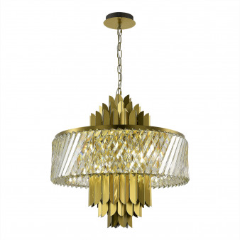 SL1635.303.09 Люстра подвесная ST-Luce Латунь/Прозрачный E14 9*40W NARI