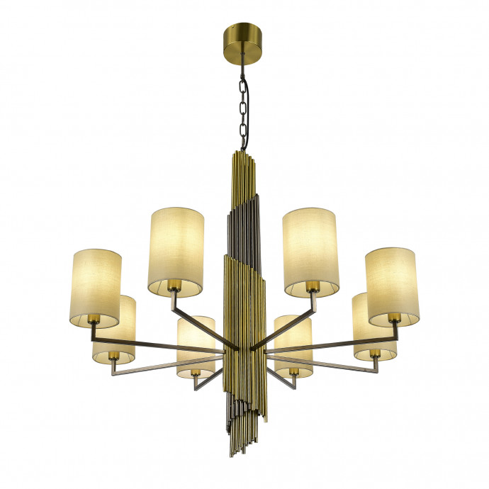 SL1638.303.08 Светильник подвесной ST-Luce Латунь/Серый E14 8*42W GLORIA