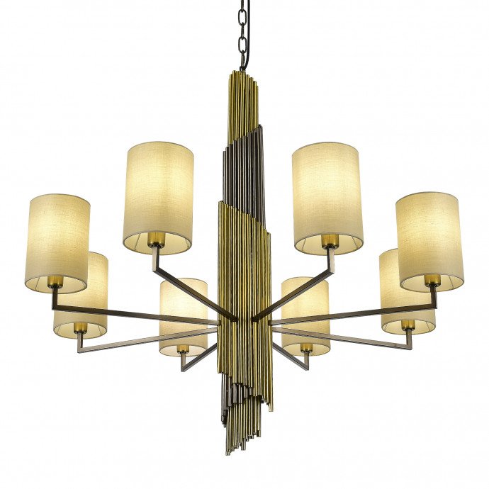 SL1638.303.08 Светильник подвесной ST-Luce Латунь/Серый E14 8*42W GLORIA