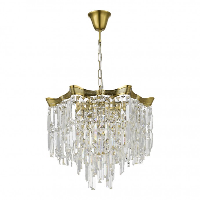 SL1659.303.07 Светильник подвесной ST-Luce Латунь/Прозрачный E14 7*60W OFELIA