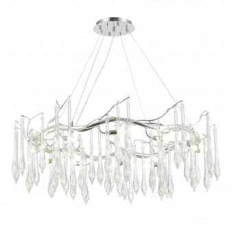 SL1660.103.12 Светильник подвесной ST-Luce Хром/Хром, Прозрачный G9 12*5W 4000K TEARDROPS