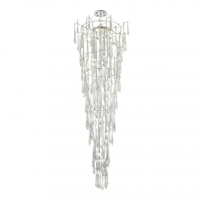 SL1660.103.25 Светильник подвесной ST-Luce Хром/Хром, Прозрачный G9 25*5W 4000K TEARDROPS