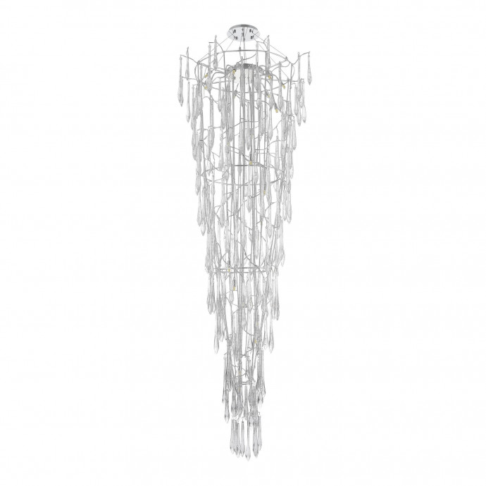 SL1660.103.25 Светильник подвесной ST-Luce Хром/Хром, Прозрачный G9 25*5W 4000K TEARDROPS