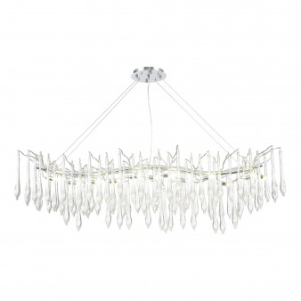 SL1660.113.12 Светильник подвесной ST-Luce Хром/Хром, Прозрачный G9 12*5W 4000K TEARDROPS