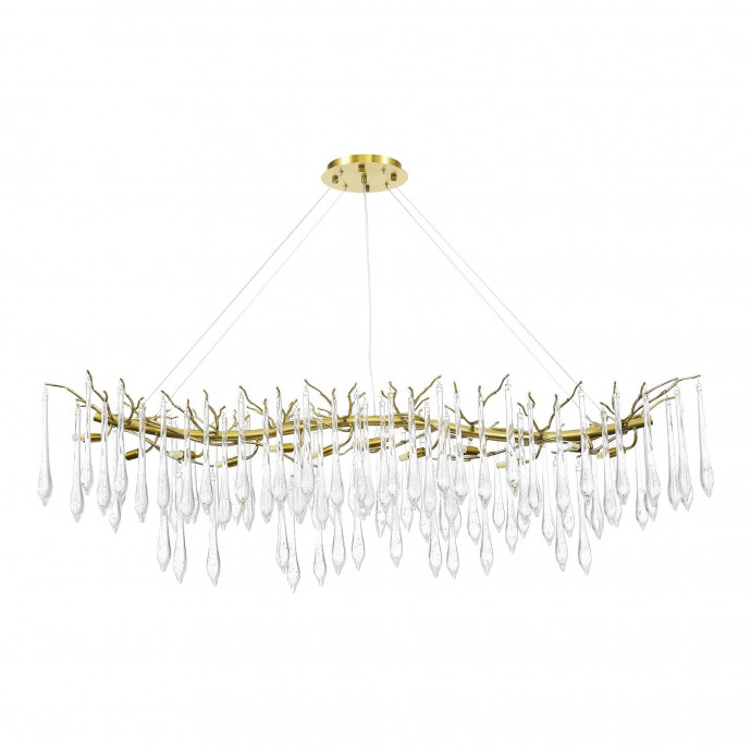 SL1660.213.12 Светильник подвесной ST-Luce Шампань/Шампань, Прозрачный G9 12*5W 4000K TEARDROPS