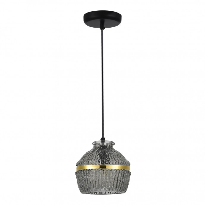 SL1661.413.01 Светильник подвесной ST-Luce Черный/Дымчатый E27 1*40W COCOON