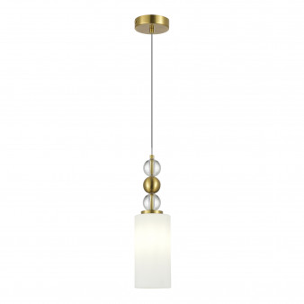 SL2003.303.01 Светильник подвесной ST-Luce латунь/белый E27 1*40W AURORA