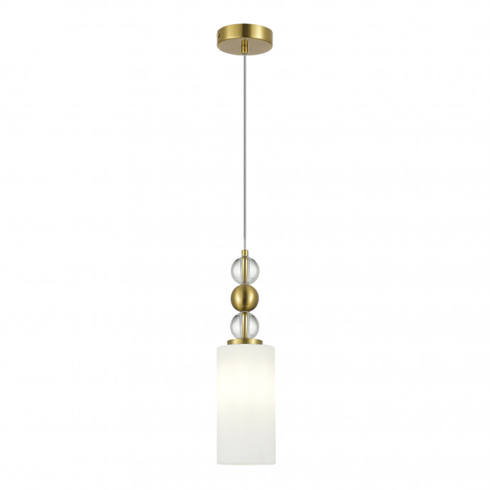 SL2003.303.01 Светильник подвесной ST-Luce латунь/белый E27 1*40W AURORA