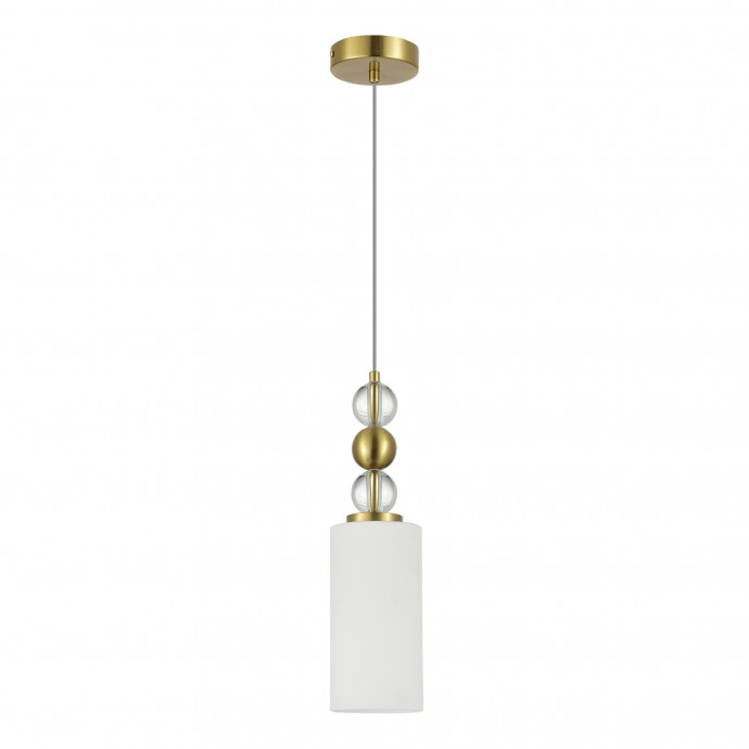 SL2003.303.01 Светильник подвесной ST-Luce латунь/белый E27 1*40W AURORA