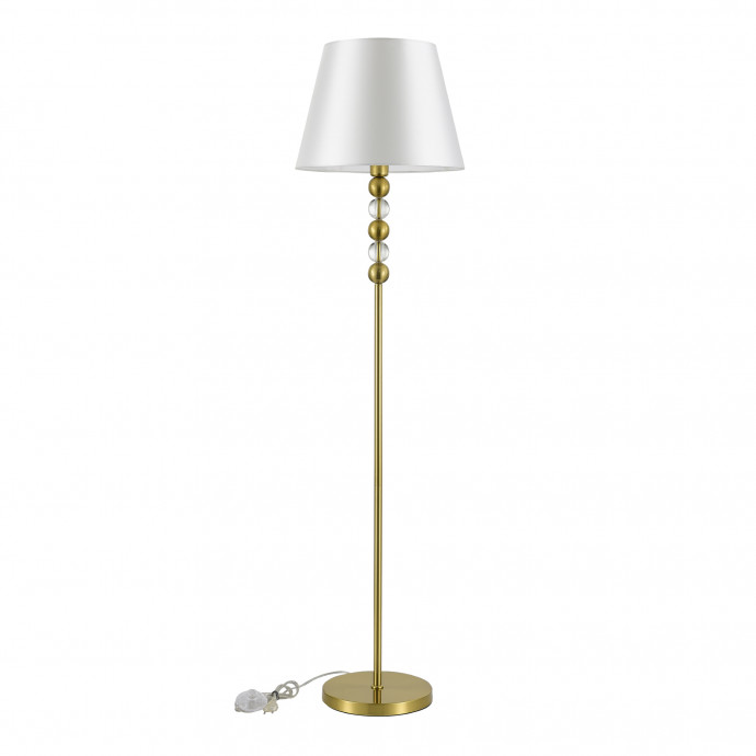 SL2003.305.01 Светильник напольный ST-Luce латунь/белый E27 1*40W AURORA