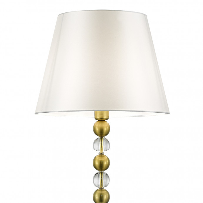 SL2003.305.01 Светильник напольный ST-Luce латунь/белый E27 1*40W AURORA