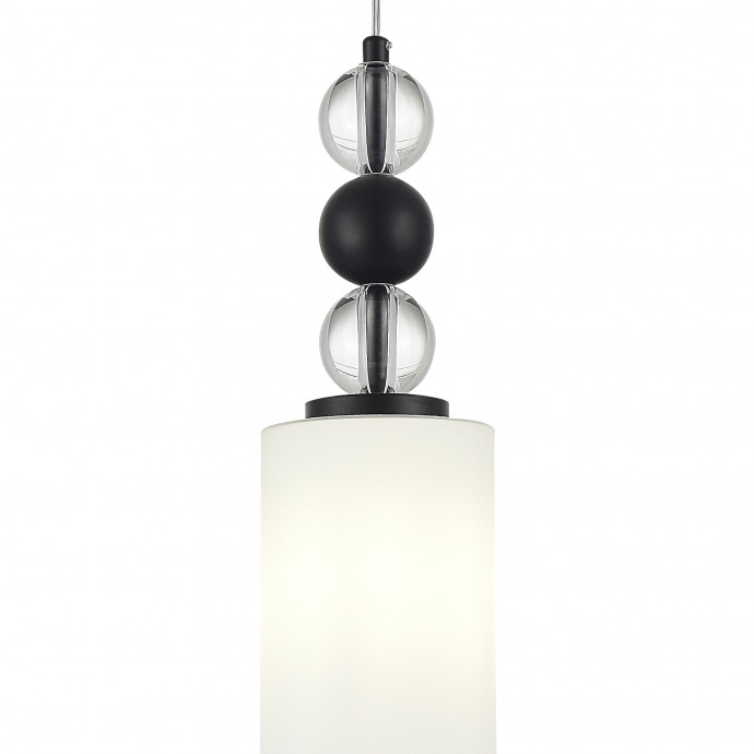 SL2003.403.01 Светильник подвесной ST-Luce черный/белый E27 1*40W AURORA