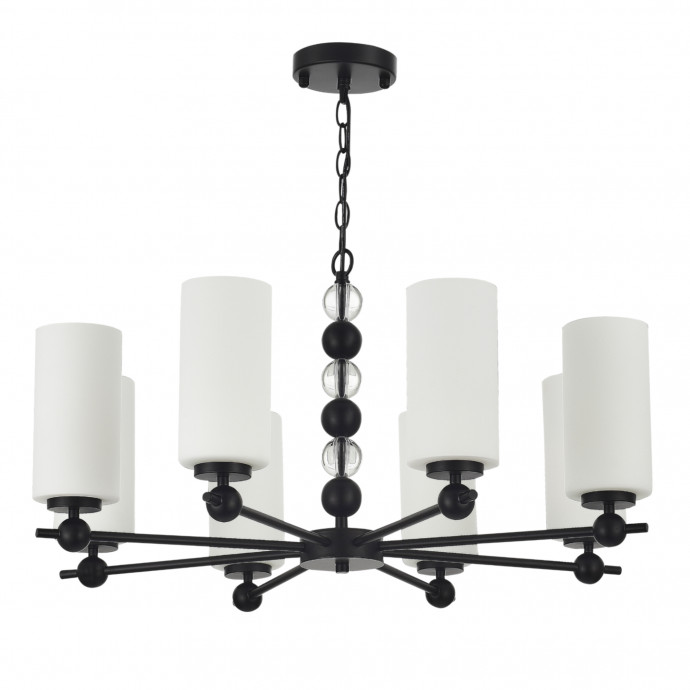 SL2003.403.08 Светильник подвесной ST-Luce черный/белый E27 8*40W AURORA