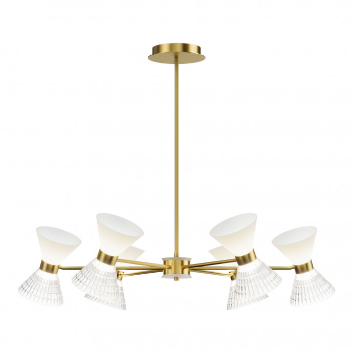 SL2004.303.12 Светильник подвесной ST-Luce латунь/прозрачный, белый, латунь G9 LED 12*5W SPIRIT