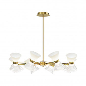 SL2004.303.16 Светильник подвесной ST-Luce латунь/прозрачный, белый, латунь G9 LED 16*5W SPIRIT