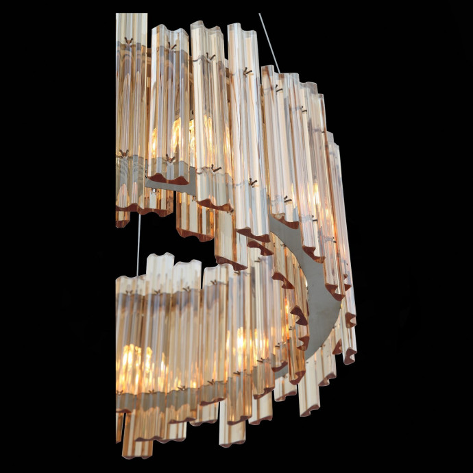 SL400.103.09 Люстра подвесная ST-Luce Хром/Янтарный G9 9*5W VERSITA