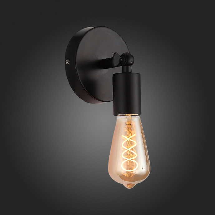 SL419.401.01 Светильник настенный Черный E27 1*60W ANO