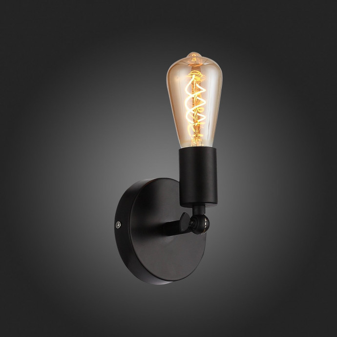 SL419.401.01 Светильник настенный Черный E27 1*60W ANO