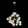 SL438.203.24 Люстра подвесная ST-Luce Золотистый/Коньячный G9 24*5W PALLЕRE