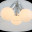 SL512.113.03 Светильник подвесной ST-Luce Хром/Прозрачный E27 Globe 3*100W UOVO