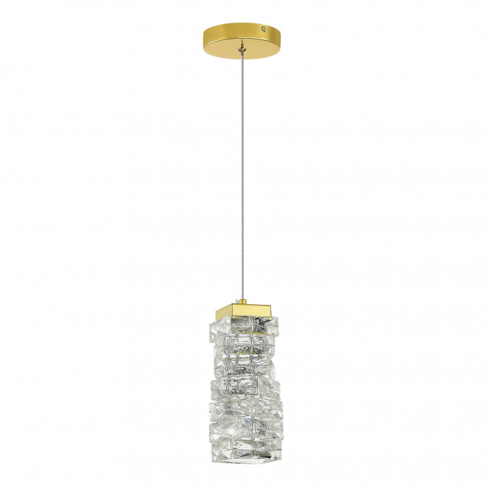 SL6010.203.08 Подвес ST-Luce Золотистый/Прозрачный LED 1*8W ESPIRA