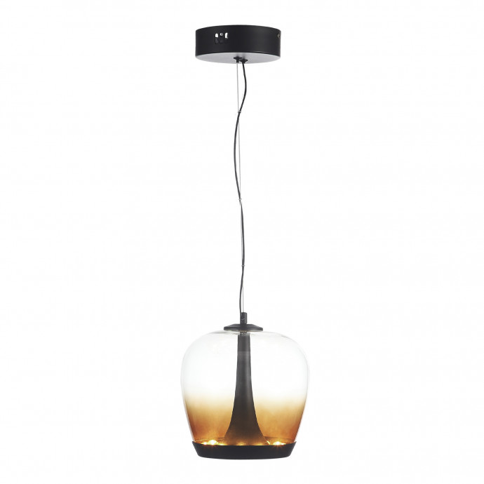 SL6014.413.01 Светильник подвесной ST-Luce Черный/Коричневый, Черный LED 1*17W 3000K RIPPLE