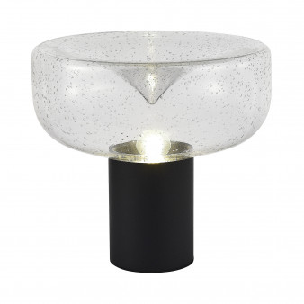 SL6014.424.01 Прикроватная лампа ST-Luce Черный/С пузырьками воздуха E27 1*40W RIPPLE