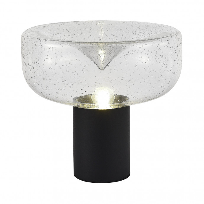 SL6014.424.01 Прикроватная лампа ST-Luce Черный/С пузырьками воздуха E27 1*40W RIPPLE