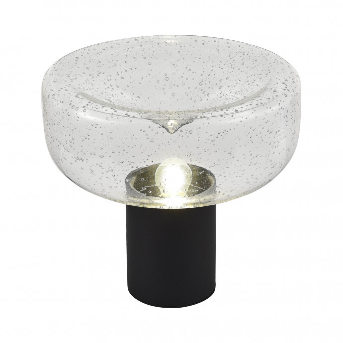 SL6014.424.01 Прикроватная лампа ST-Luce Черный/С пузырьками воздуха E27 1*40W RIPPLE