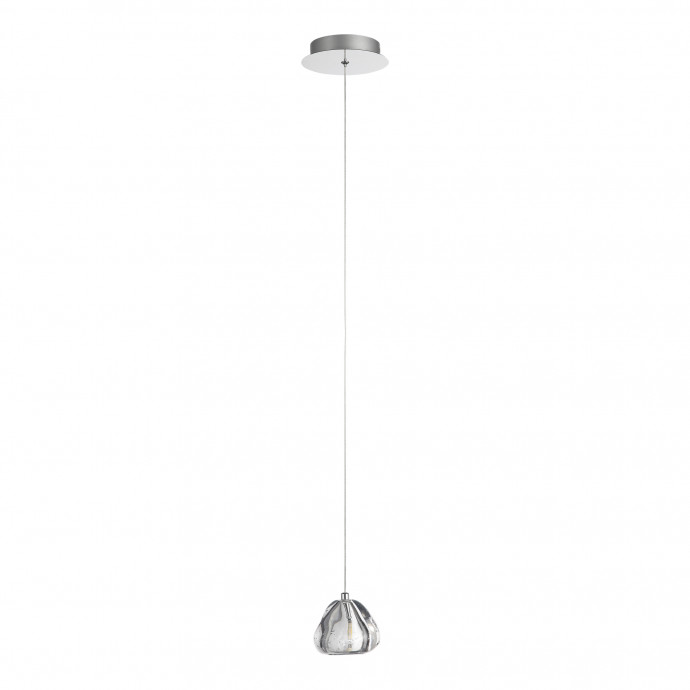 SL6017.101.01 Светильник подвесной ST-Luce Хром/Прозрачный с пузырьками воздуха LED 1*3W 3000K WATERFALL