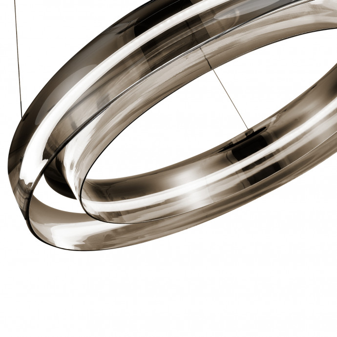 SL6019.333.01 Светильник подвесной ST-Luce Черный/Дымчатый, Белый LED 1*36W 3000K FORAY