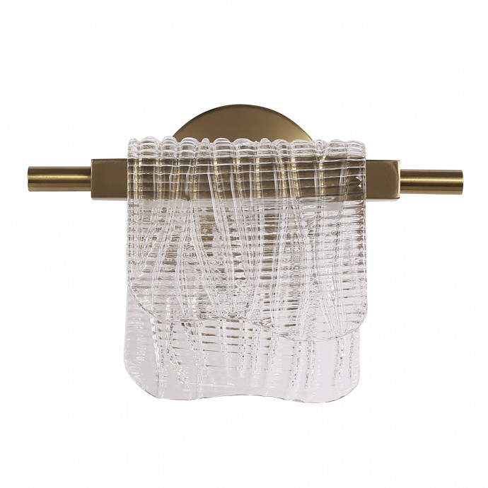 SL6021.201.06 Светильник настенный ST-Luce золотистый/прозрачный LED 1*6W 3000K VOILE