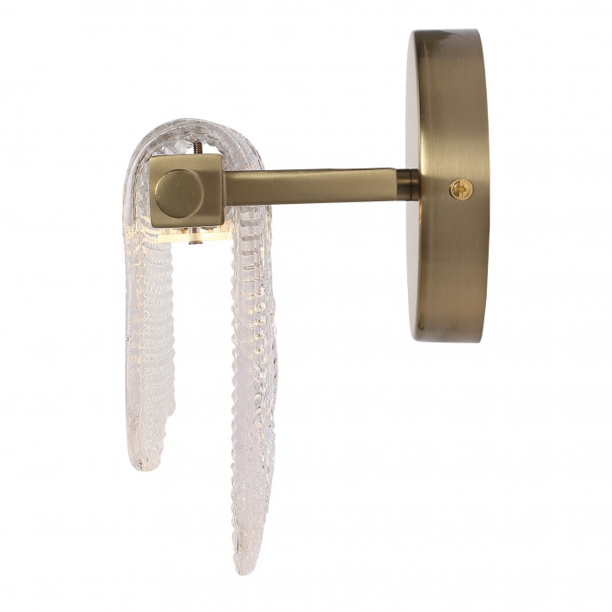 SL6021.201.06 Светильник настенный ST-Luce золотистый/прозрачный LED 1*6W 3000K VOILE